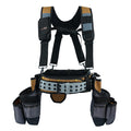 Khaki 28-Pocket Tool Belt and Suspenders V7282