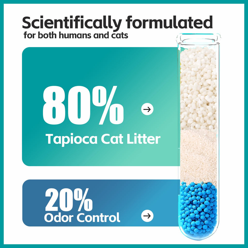 Cassava Cat Litter Odor Control Dust-Free Clumping X58863