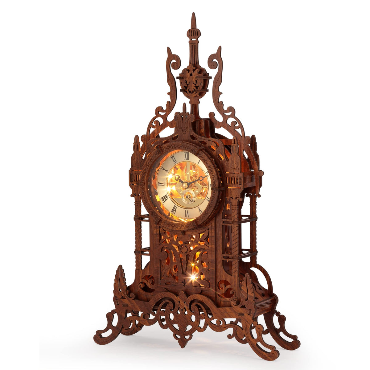 LED 3D Wood Puzzle Clock Tower C788675