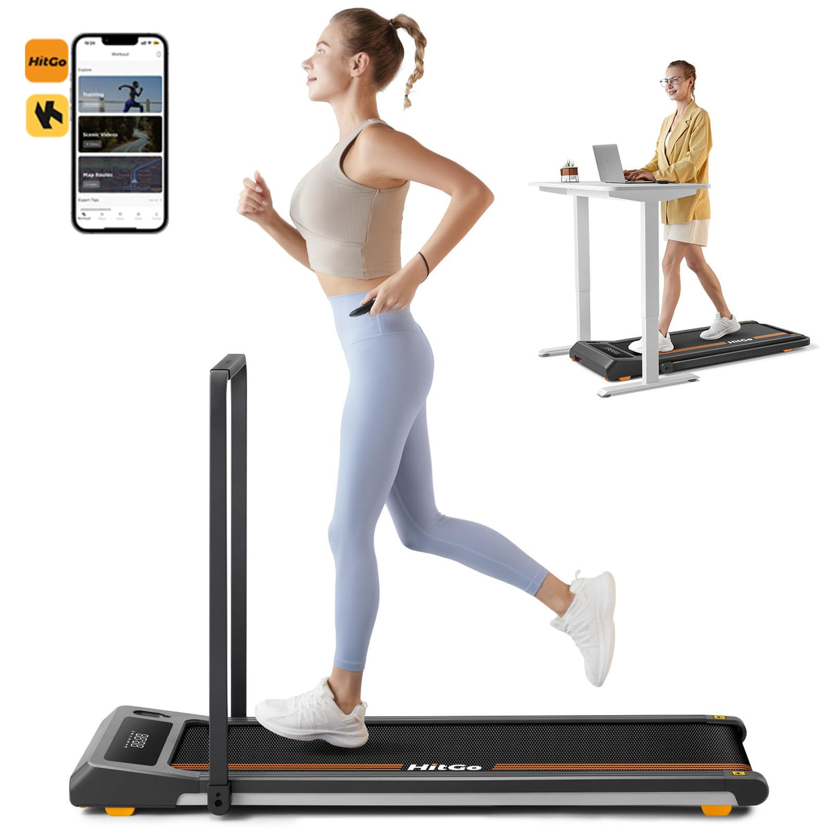 Under Desk Treadmill with LED Display Q584