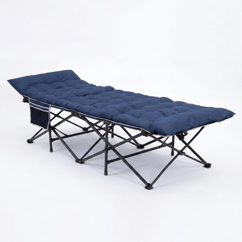 Blue 600 Lb Capacity Folding Camping Cot J42420