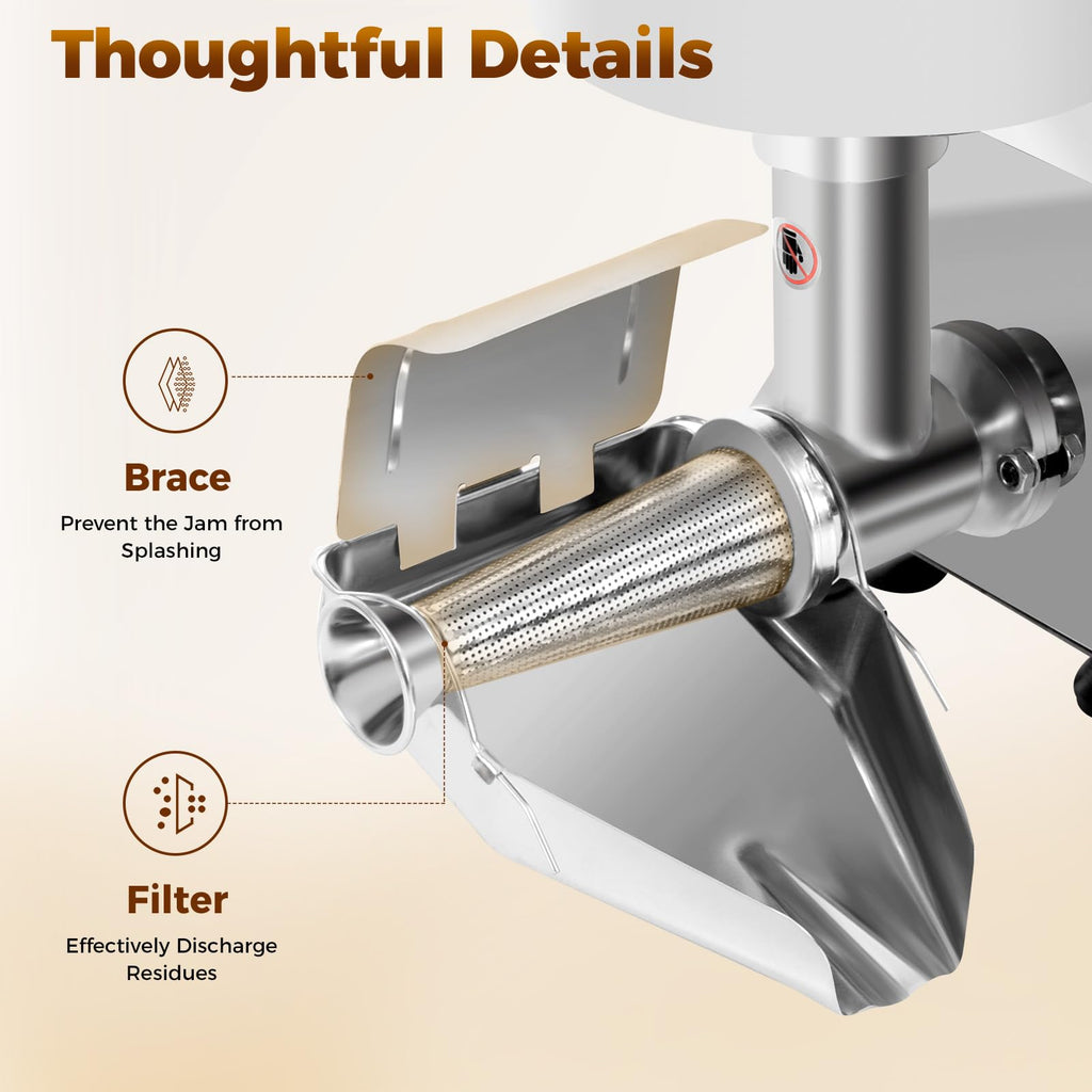 110V 450W Stainless Steel Electric Tomato Strainer R4400