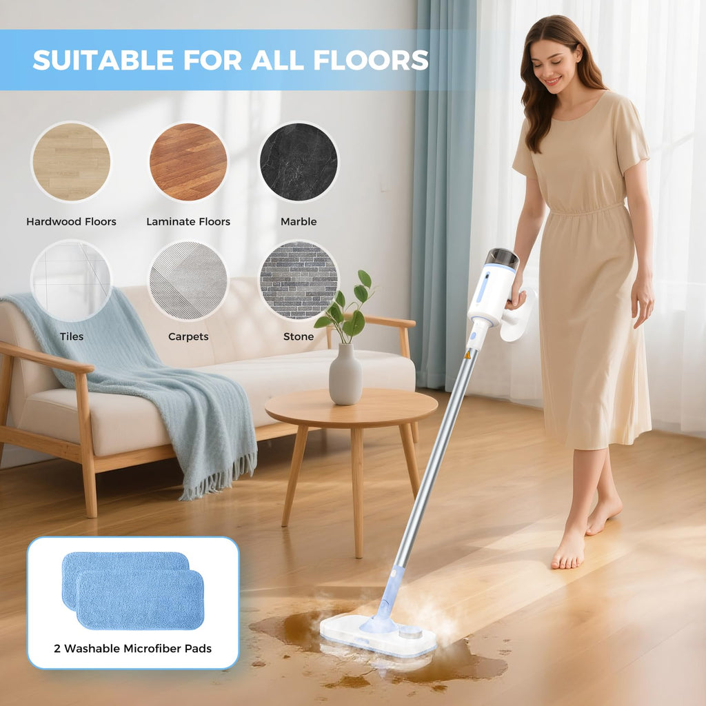 10 in 1 Detachable Handheld Steam Mop B4365