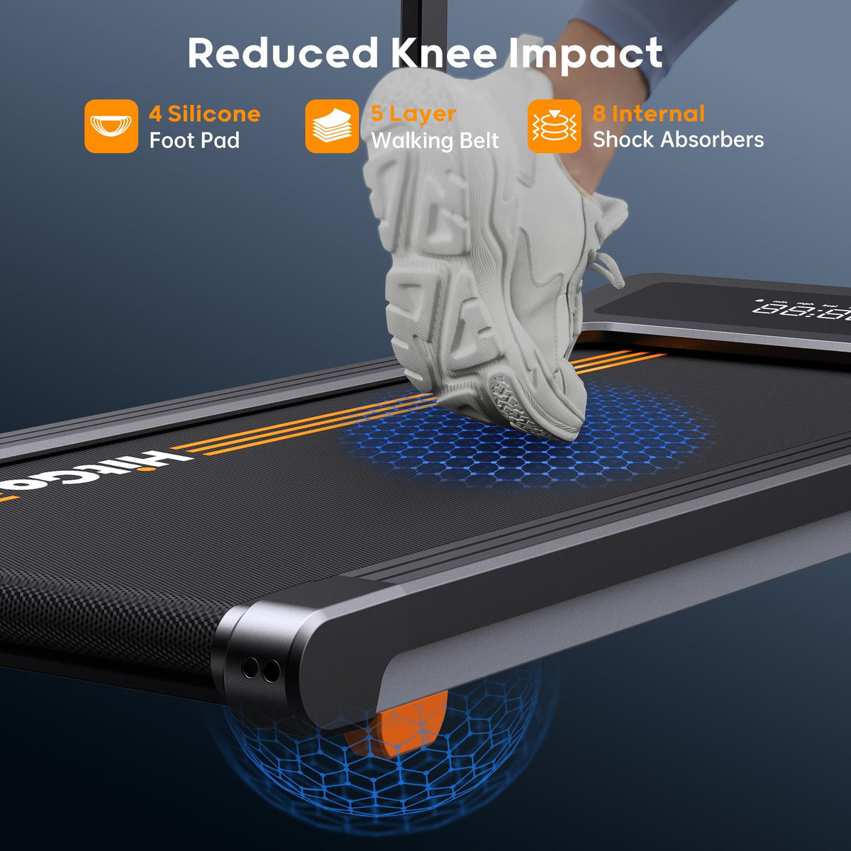 Under Desk Treadmill with LED Display Q584