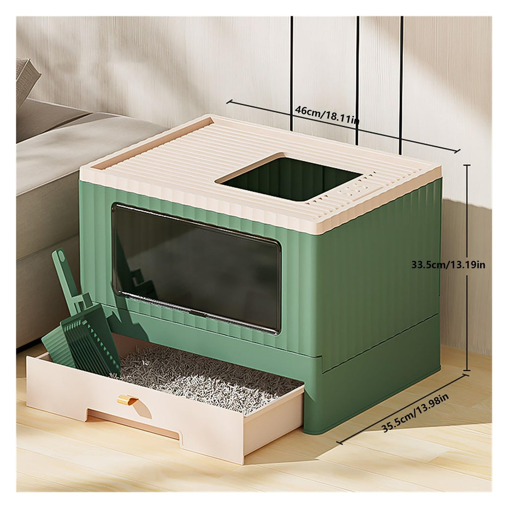 Foldable Cat Litter Box with Lid L83122