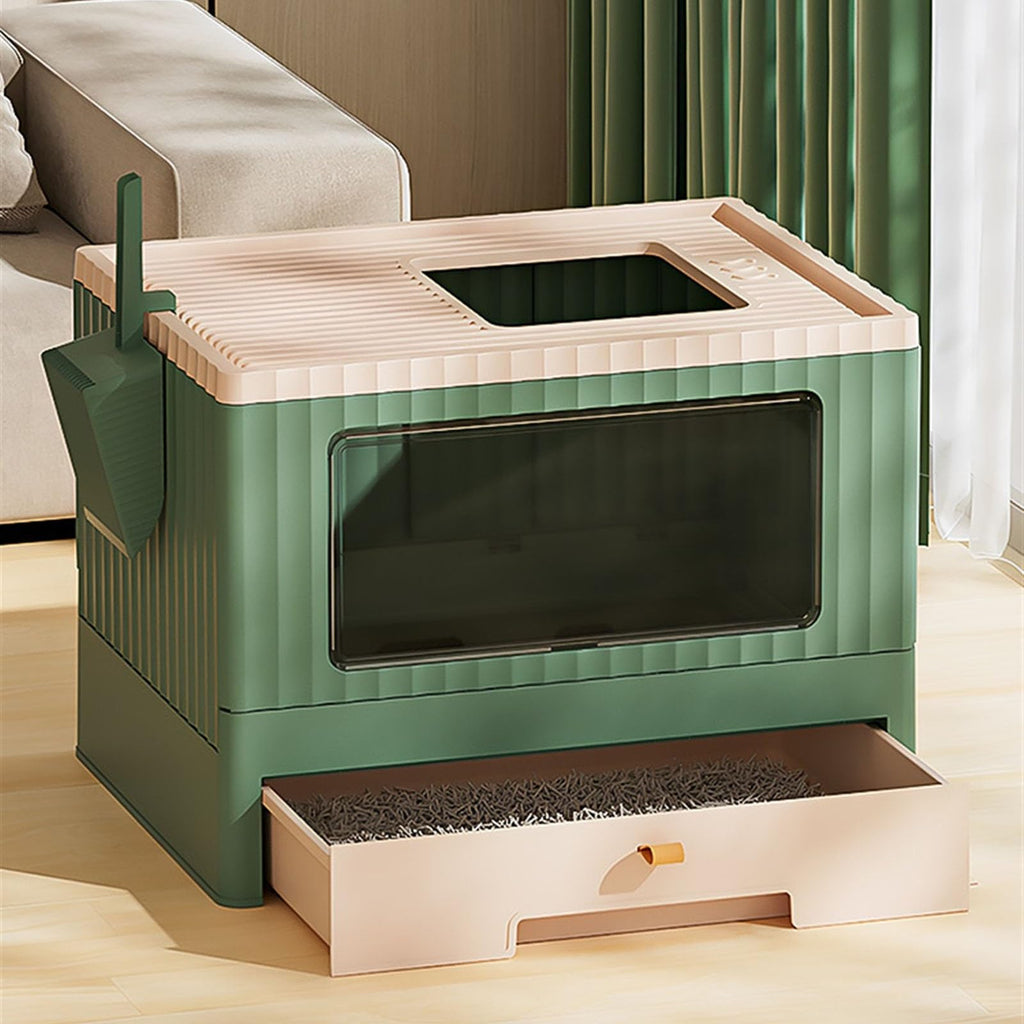 Foldable Cat Litter Box with Lid L83122