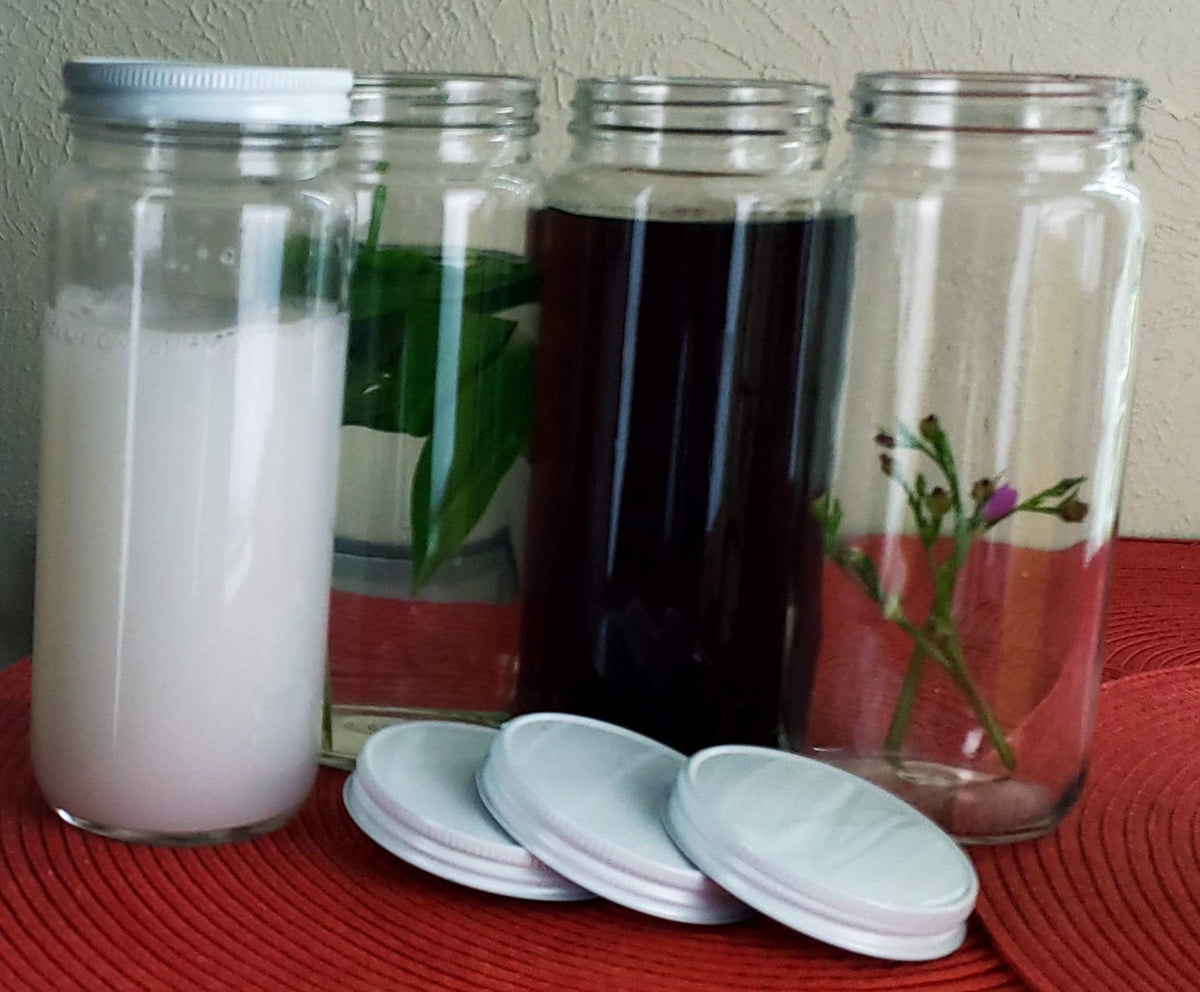 Wide Mouth Glass Bottle Jar 16 oz O763158