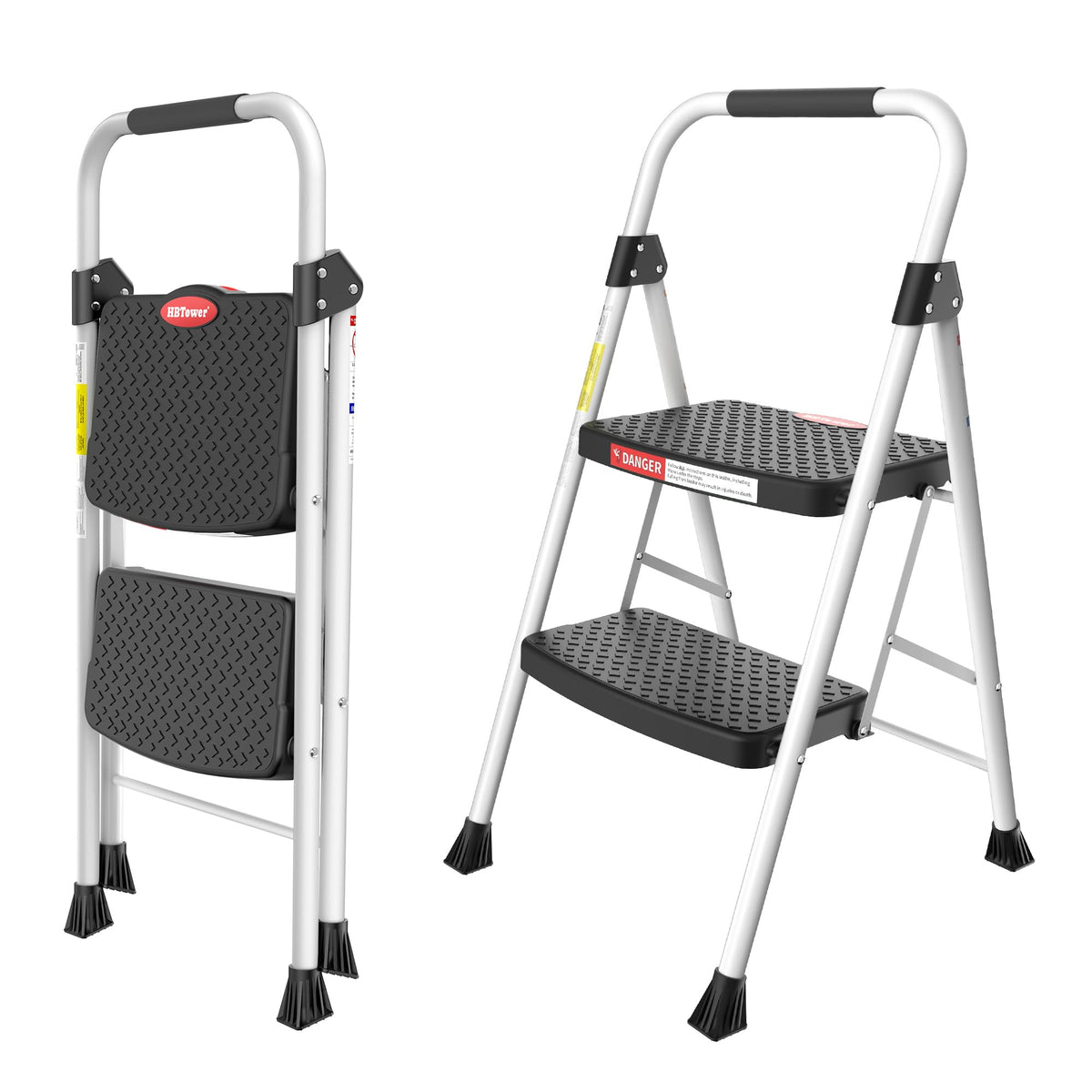 2 Step Ladder with Anti-Slip Pedal Y701