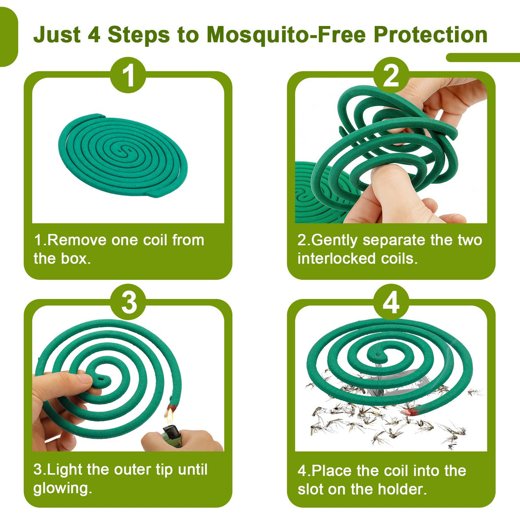 Citronella Mosquito Repellent Coils Outdoor 40 Count M121290