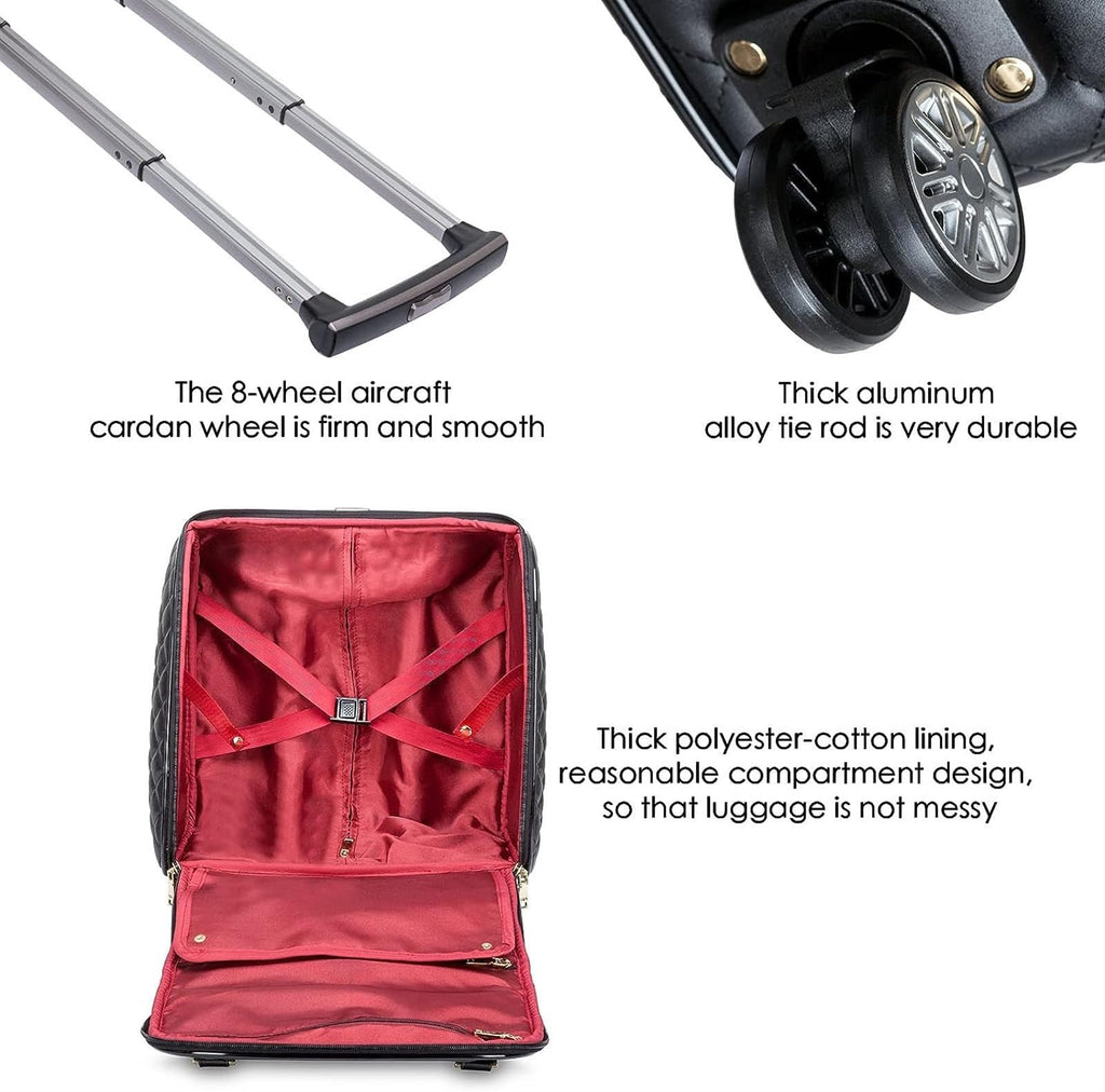 Black 18inch Softside Spinner Wheel Underseat Carry On Suitcase N149174