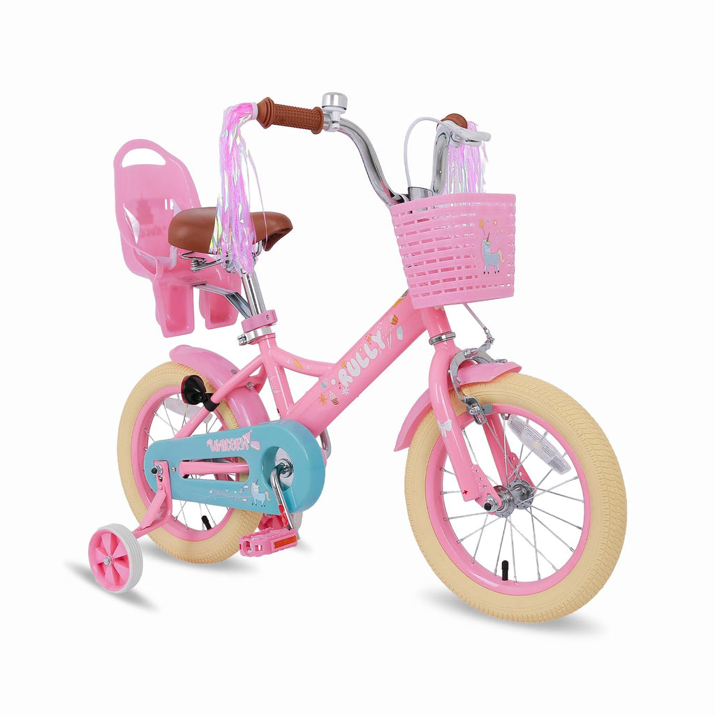 Kids Bike with Training Wheels & Basket O653151