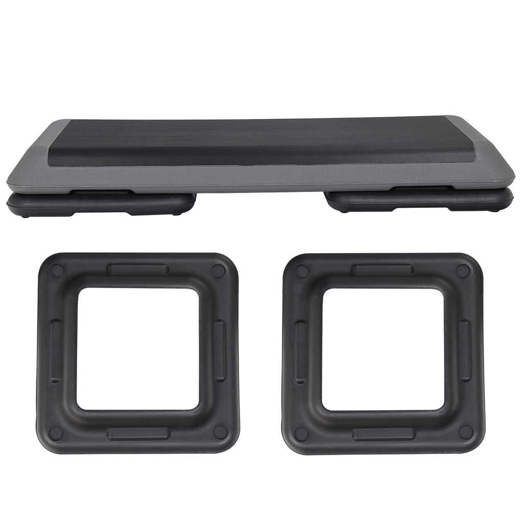 43 inch Adjustable Aerobic Exercise Step Platform with 4 Risers X232782