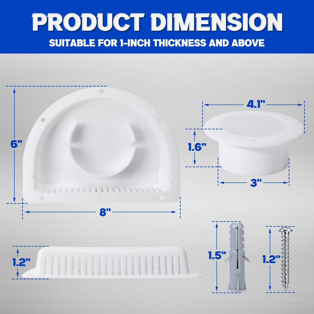 RV Vent Covers with Mounting Hardware Y36188