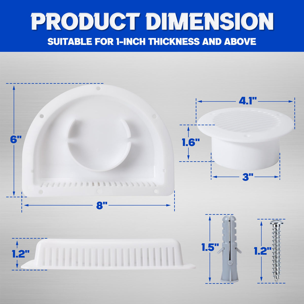 RV Vent Covers with Mounting Hardware Y36188