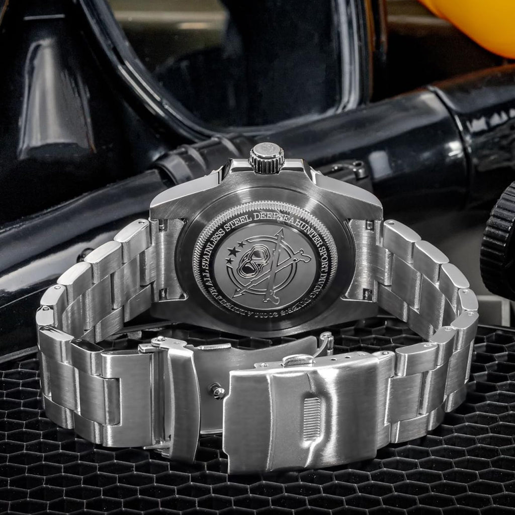 41MM Quartz Dive Watch Stainless Steel Bracelet M241