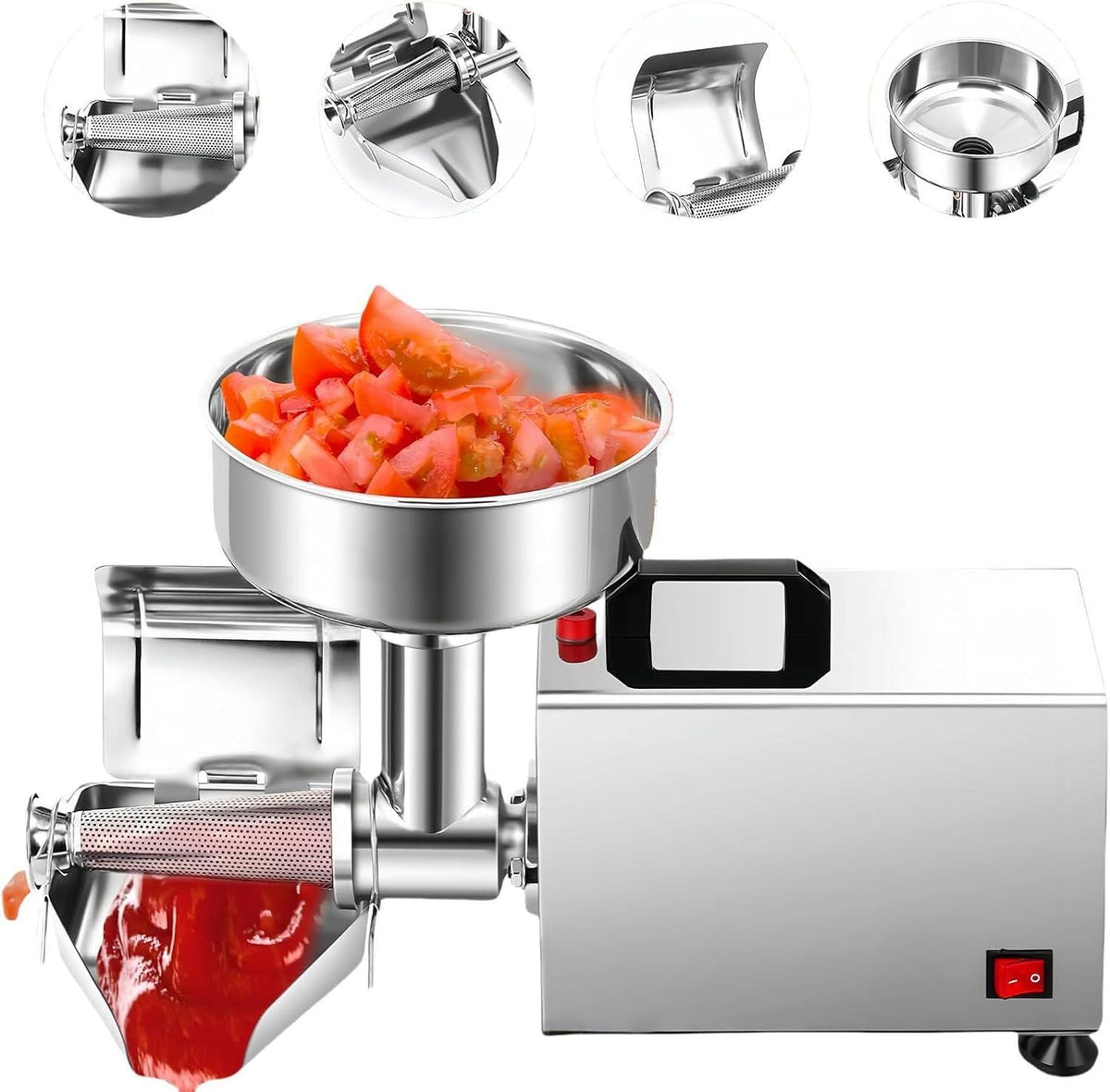 450W Electric Tomato Strainer Stainless Steel A35998
