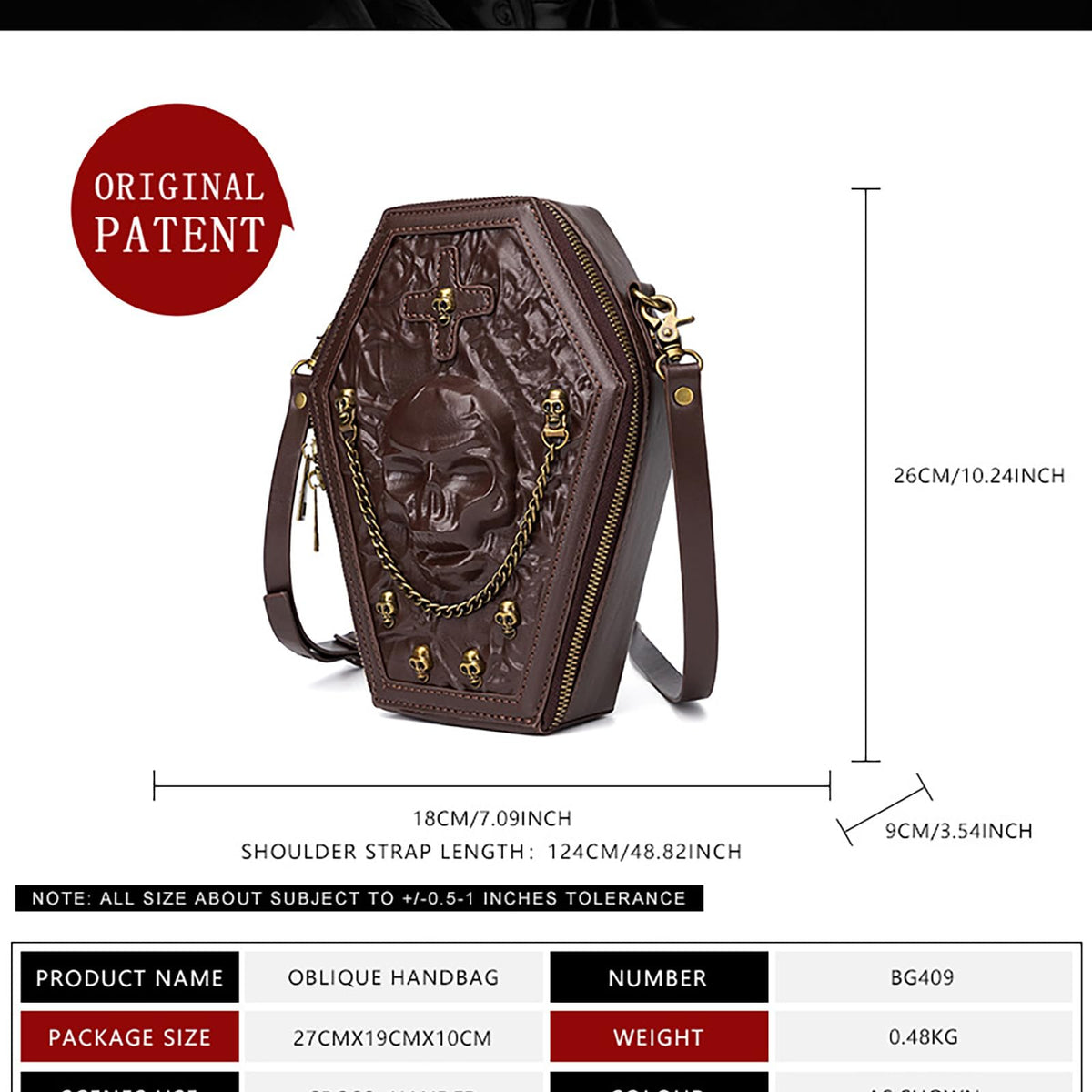 Crossbody Purse and Handbags Gothic Steampunk Retro Small Shoulder Bag C3360