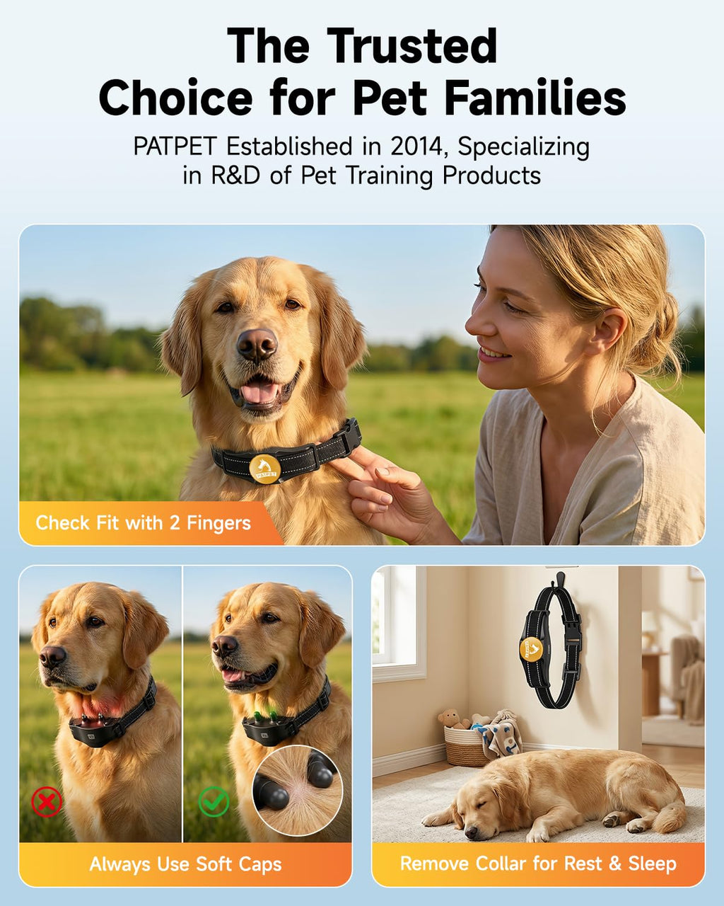 Rechargeable Dog Training Collar with Remote F1466