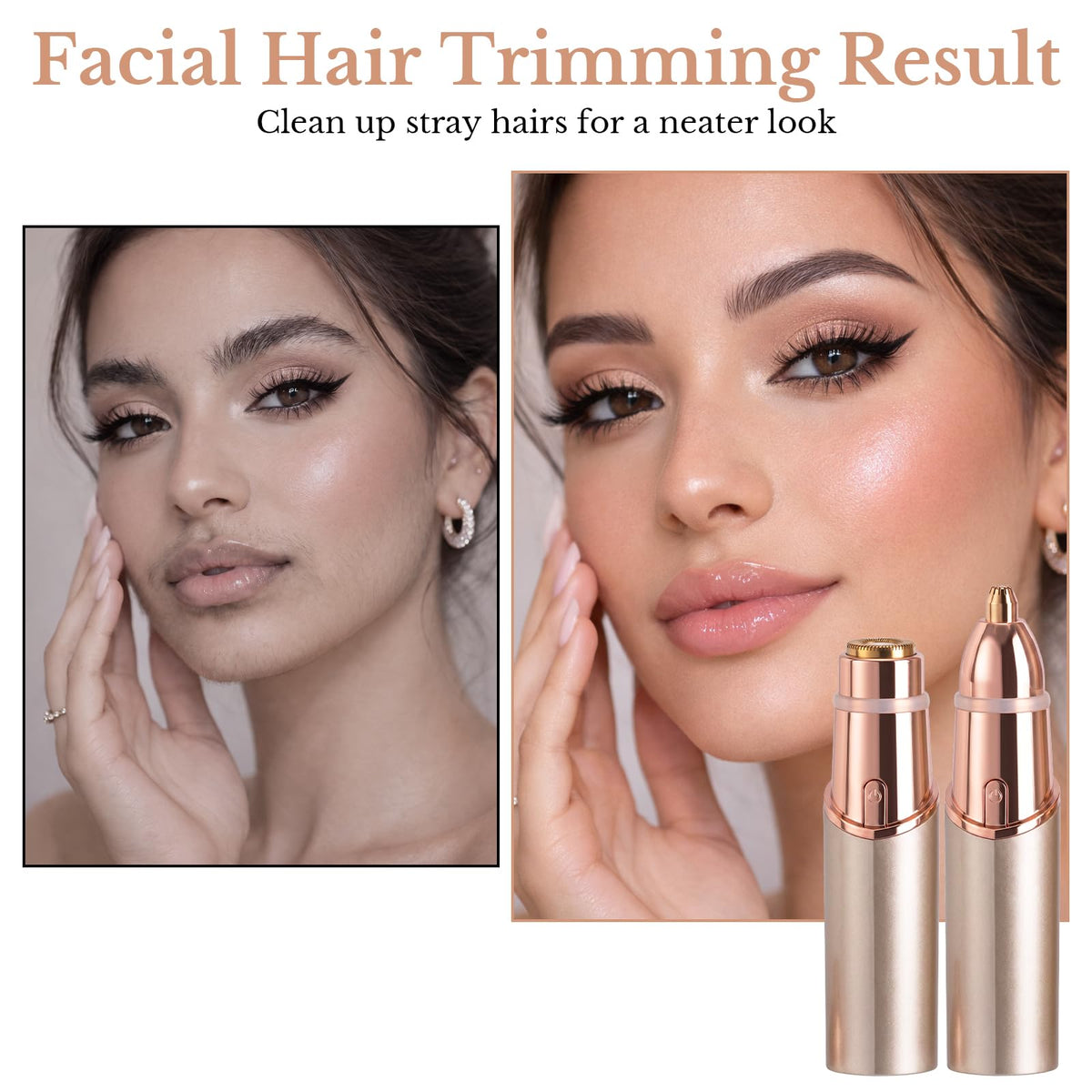 2 in 1 Face Epilator and Eyebrow Trimmer P8865