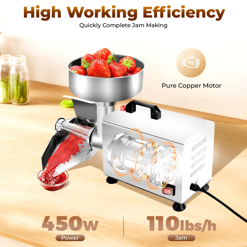 110V 450W Stainless Steel Electric Tomato Strainer R4400