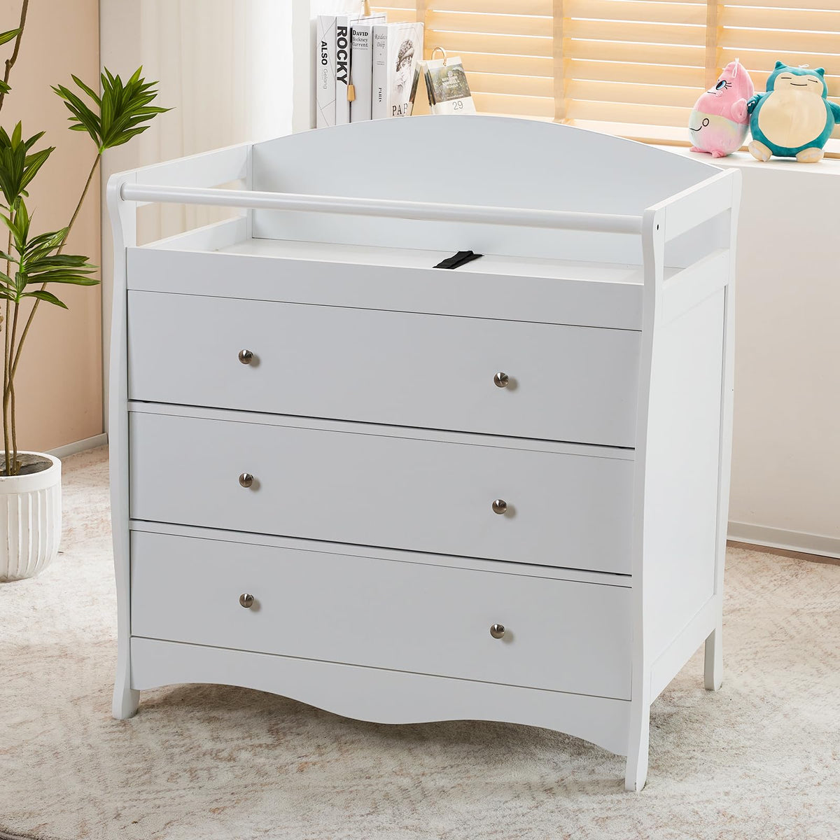 White Changing Table Dresser Z3485