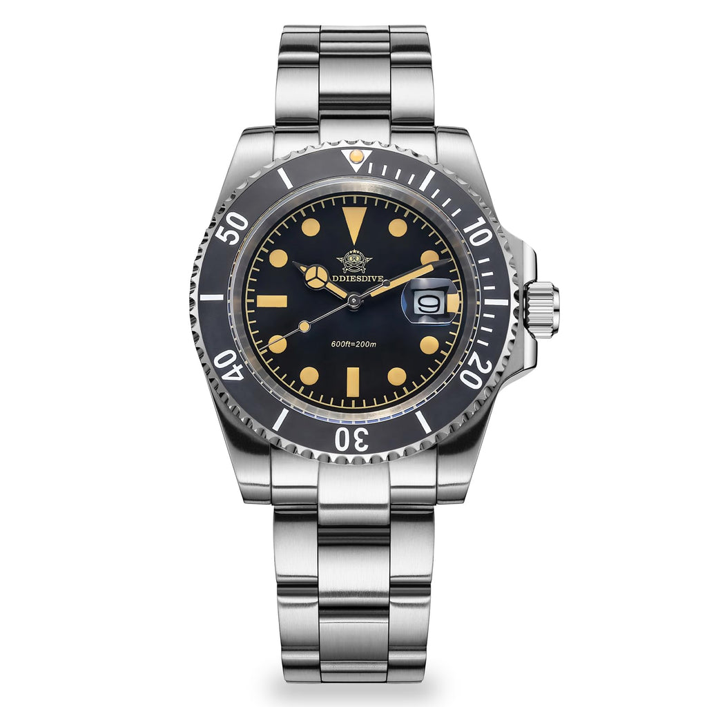 41MM Quartz Dive Watch Stainless Steel Bracelet M241