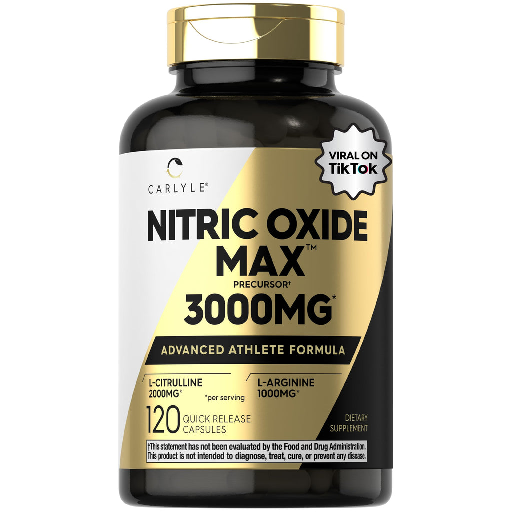 Nitric Oxide Supplement 3000mg 120 Capsules Y154285