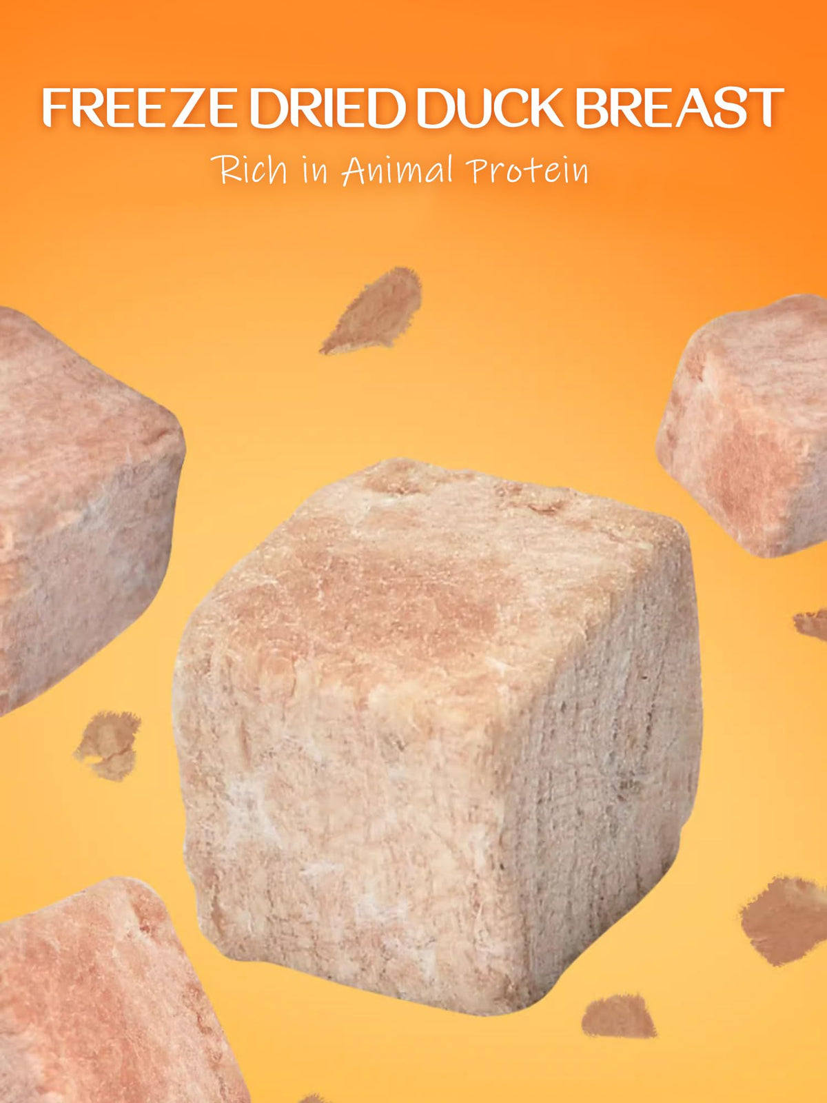 7 OZ Freeze Dried Duck Breast Dog Cat Treats Q385065