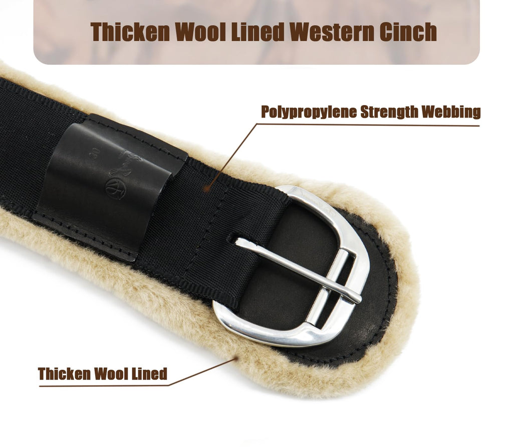 Breathable Fleece Western Horse Cinch Girth D78367