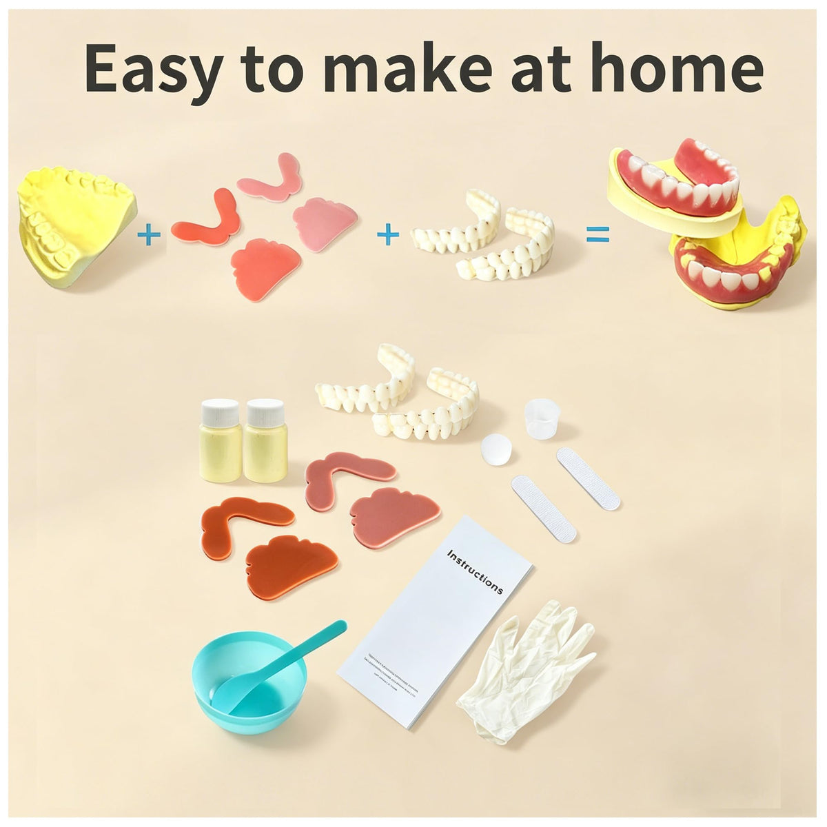 Moldable Temporary False Teeth Kit I776