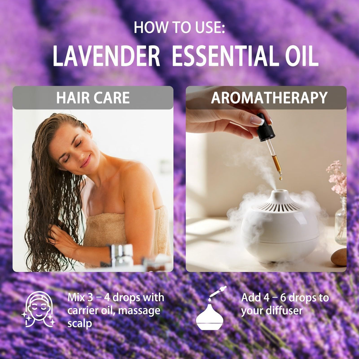 Lavender and Watermelon Essential Oil 4 Fl Oz U9516