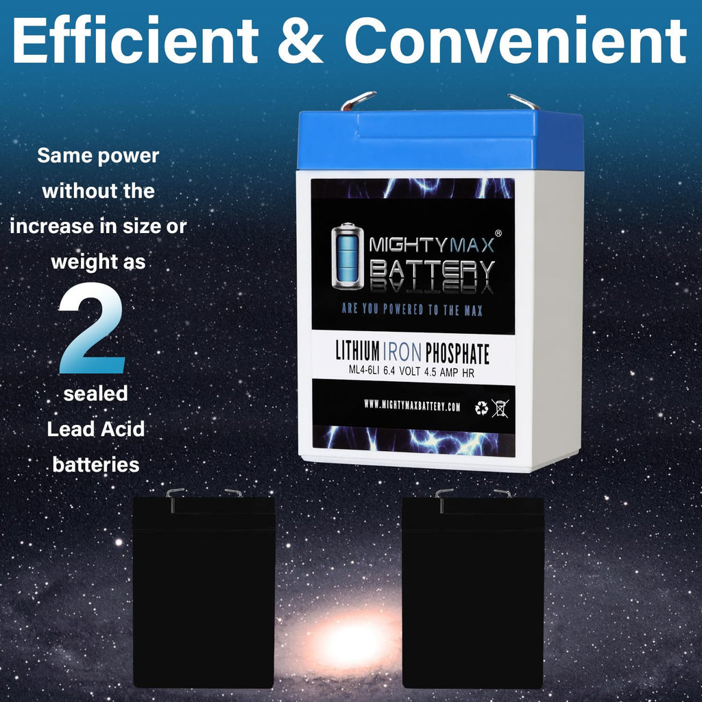 6V 4.5AH Lithium Replacement Battery U7510