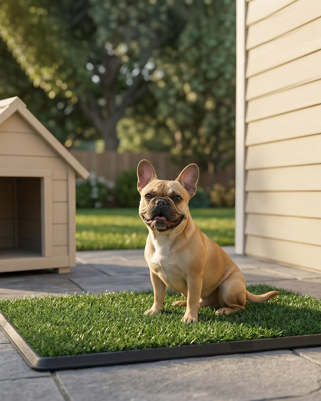 Grass Pad for Dogs Potty, 3-Layer Reusable, Washable, 30 x 20 in A854683