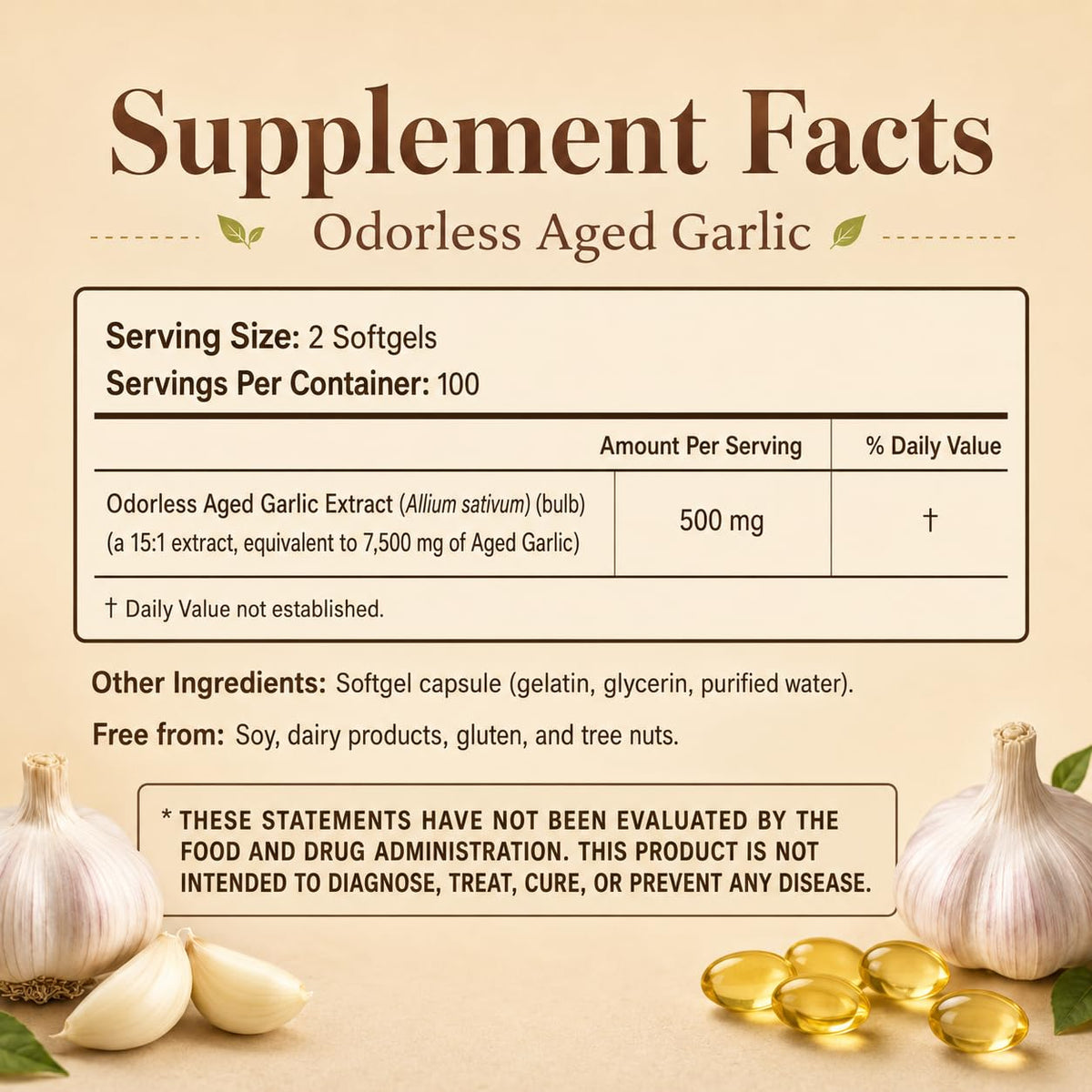 Aged Garlic Extract Softgels 200 Count P791