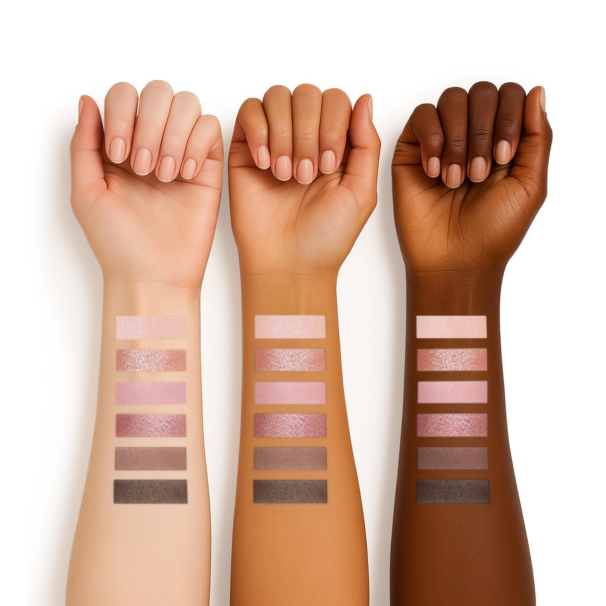 6-Color Matte and Shimmer Eyeshadow Palette with Brush L20179
