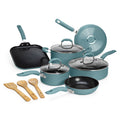 Turquoise 12-Piece Ceramic Nonstick Cookware Set F49568
