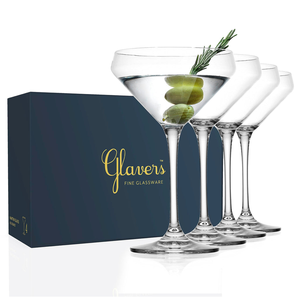 Martini Glasses Set of 4 Stemmed 10.5 Ounce Z982873