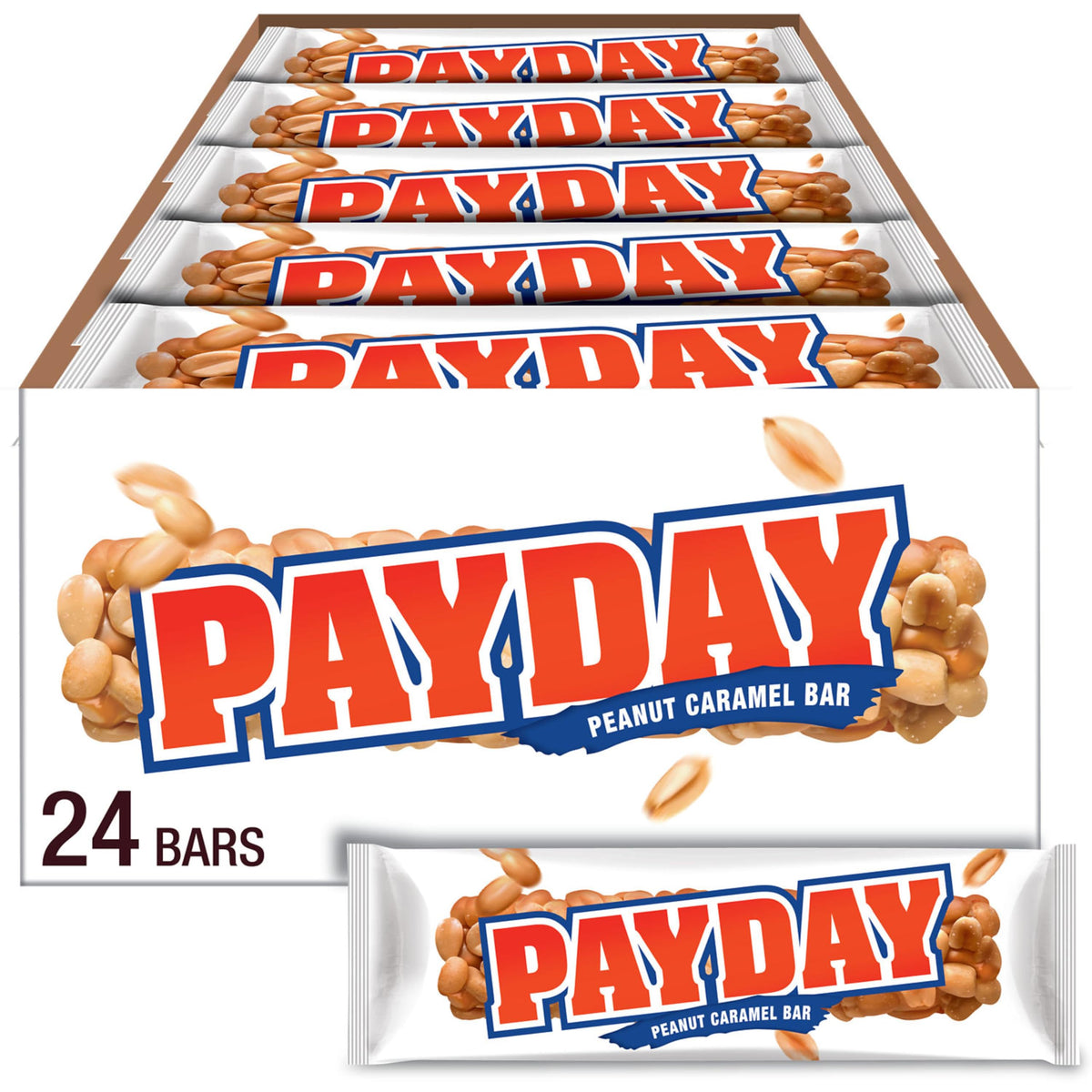 Peanut Caramel Candy Bars 1.85 oz 24 ct F3120