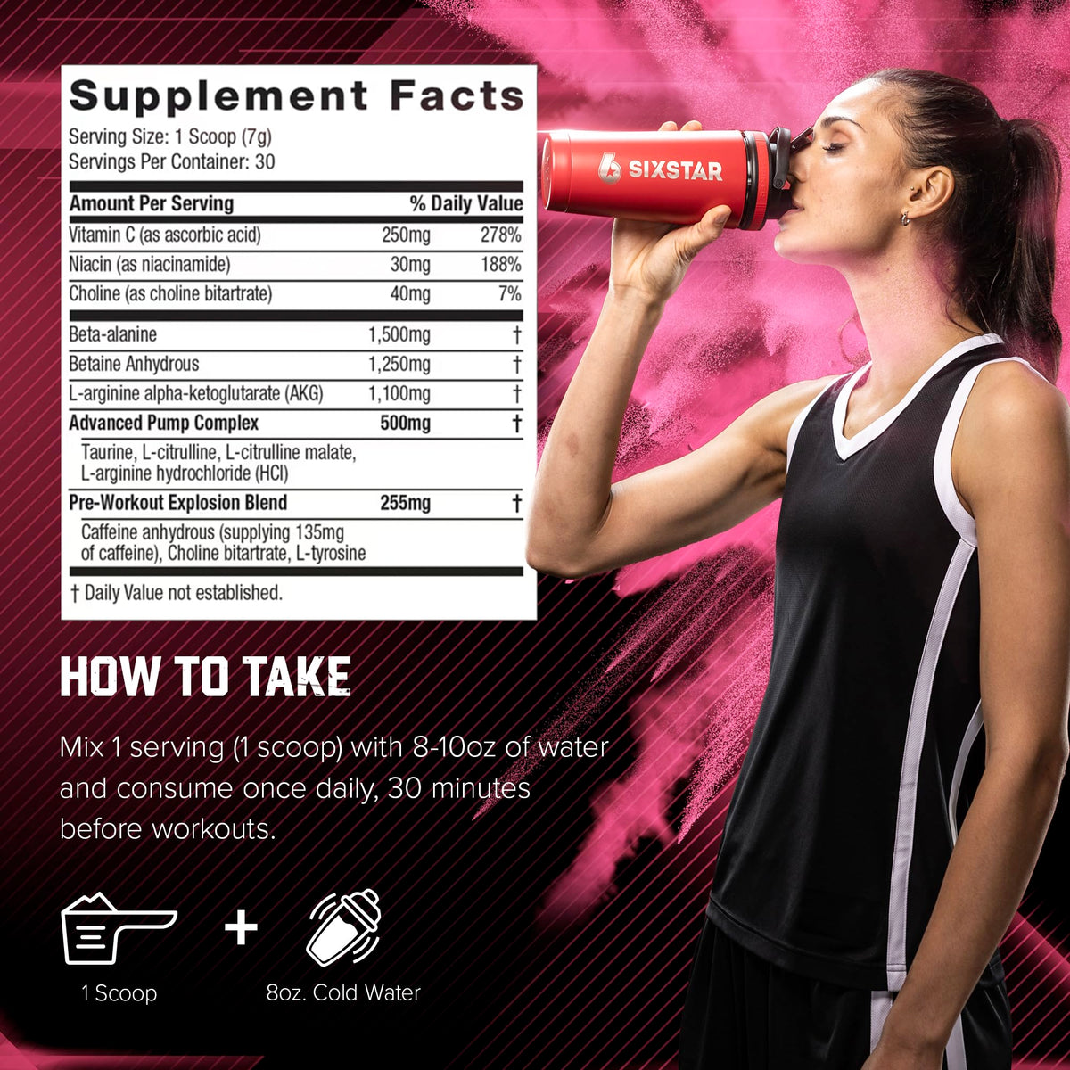 Pink Lemonade Pre-Workout Powder 30 Servings K567312