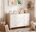 White 6 Drawer Baby Dresser V2314