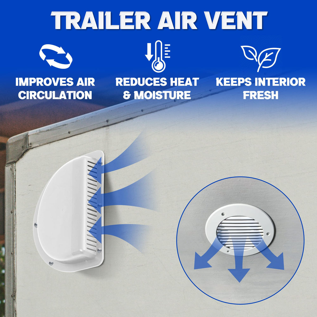 RV Vent Covers with Mounting Hardware Y36188