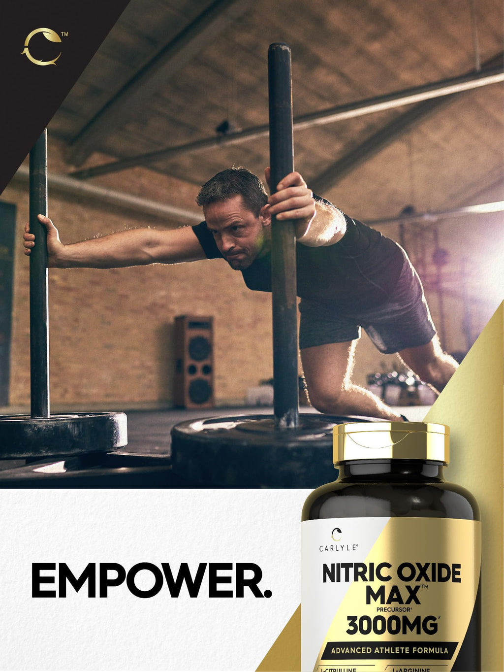 Nitric Oxide Supplement 3000mg 120 Capsules Y154285