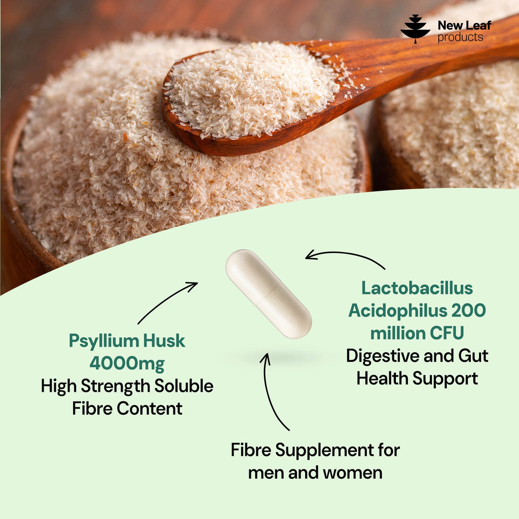 Psyllium Husk Capsules with Acidophilus Fibre Supplement O567158