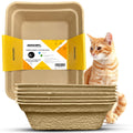 Disposable Litter Boxes Brown Large 6-Pack G470