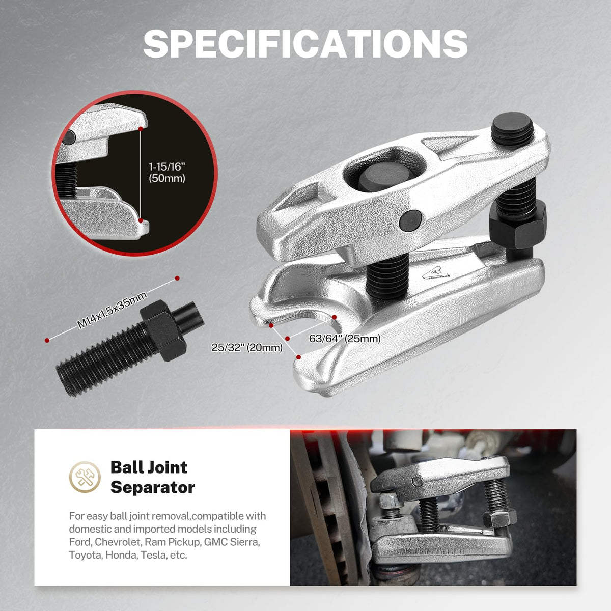 Ball Joint Removal Tool Set W260
