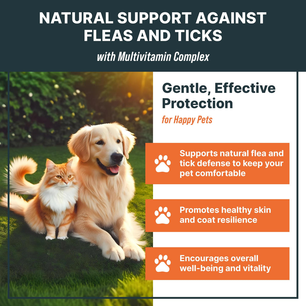 Natural Flea and Tick Oral Supplement Drops for Dogs and Cats A81710
