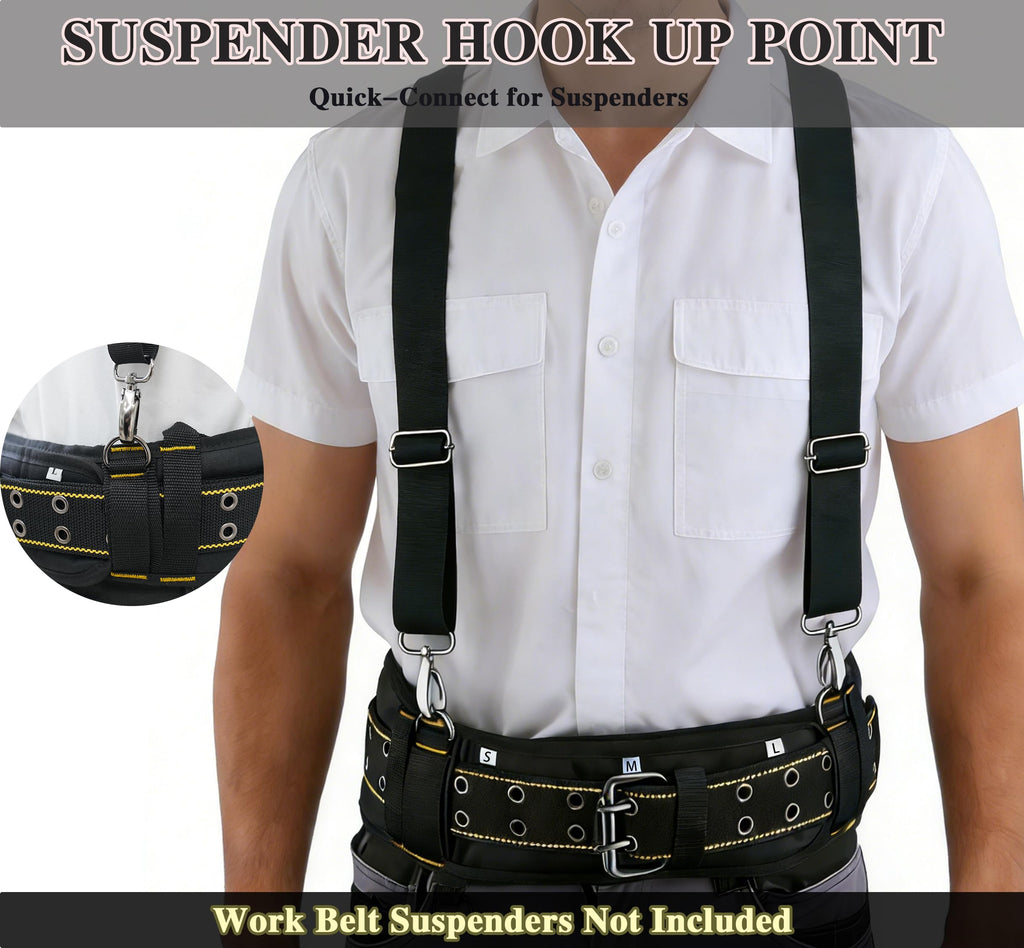 Padded Heavy Duty Work Belt with D Ring N5688
