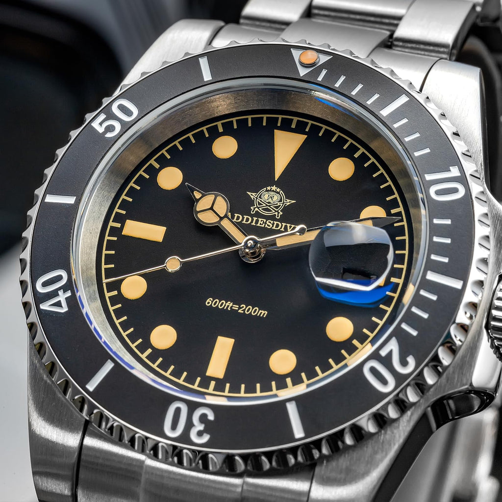 41MM Quartz Dive Watch Stainless Steel Bracelet M241