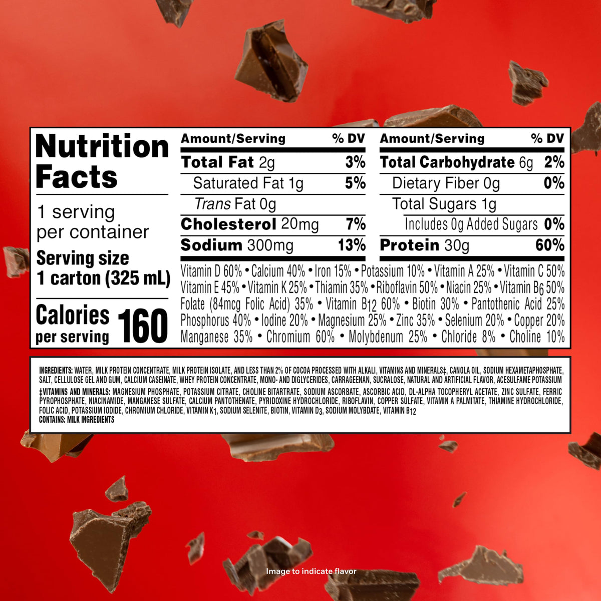 Chocolate Protein Shakes 11 Fl Oz Pack of 18 P2826