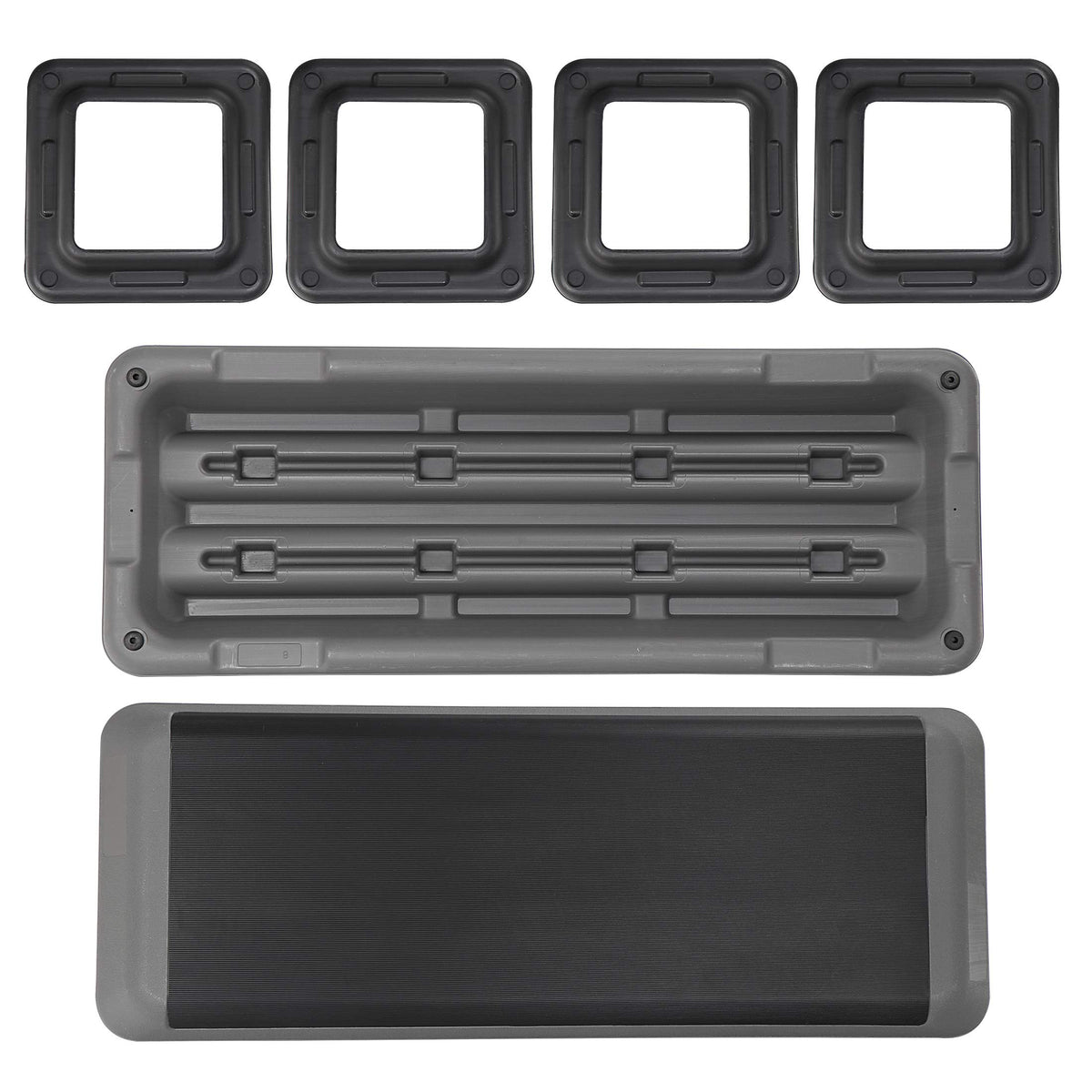 43 inch Adjustable Aerobic Exercise Step Platform with 4 Risers X232782
